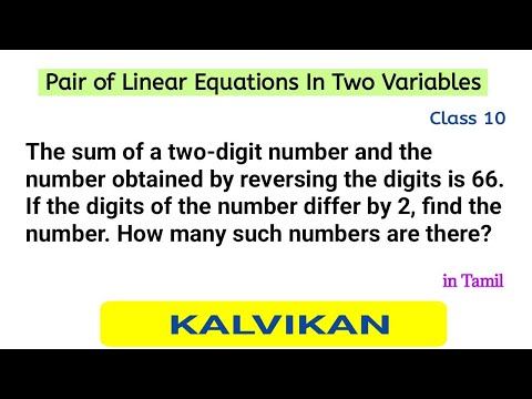 The sum of a two-digit number and the number obtained by reversing the digits is 66. If the digits..