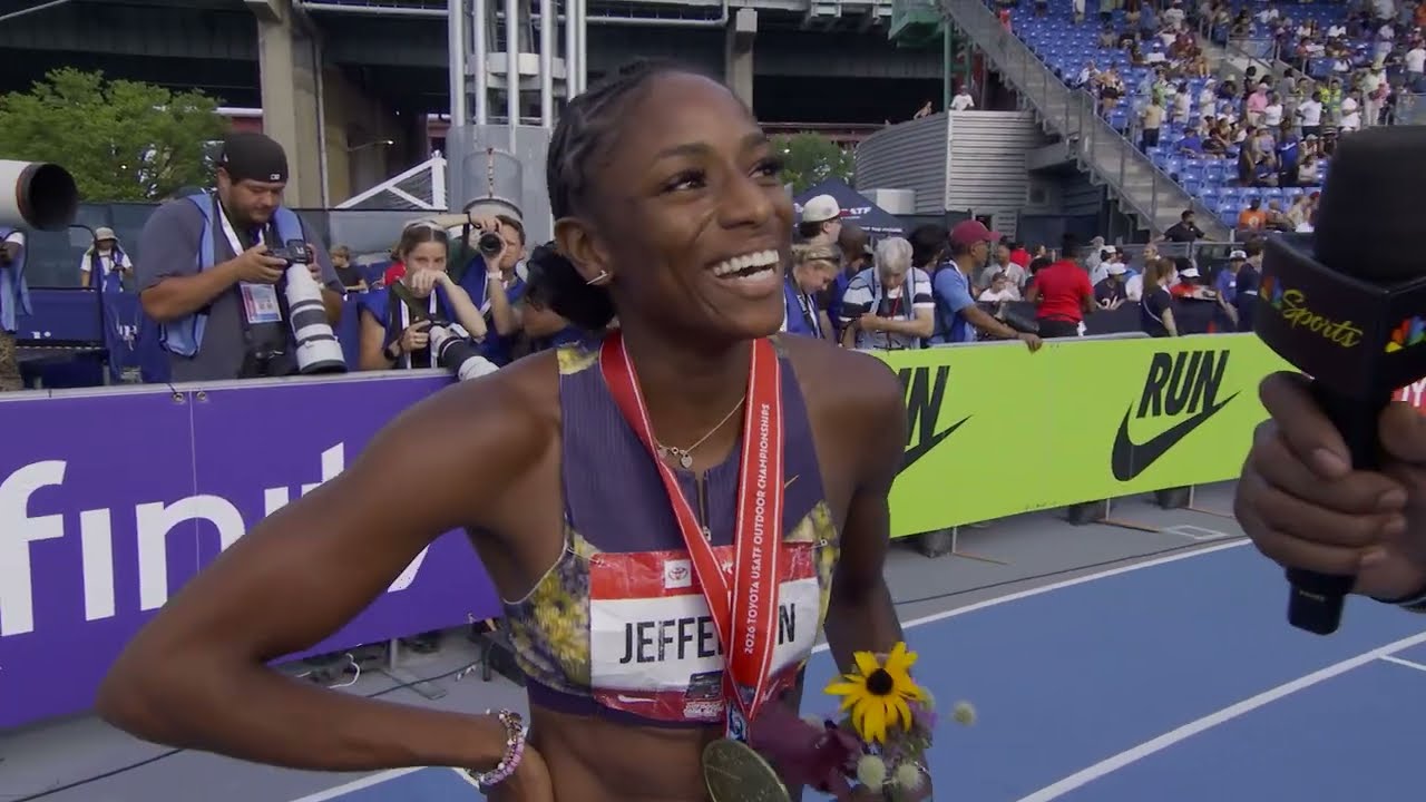 Melissa Jefferson-Wooden Defends U.S. 200m Title in 21.69 World No. 3 | 2026 USATF Outdoor Champs