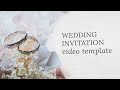 Wedding Invitation Video Template (Editable) - YouTube