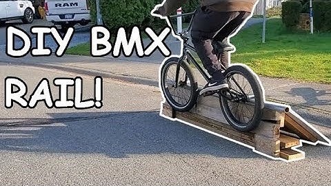 DIY bmx grind rail