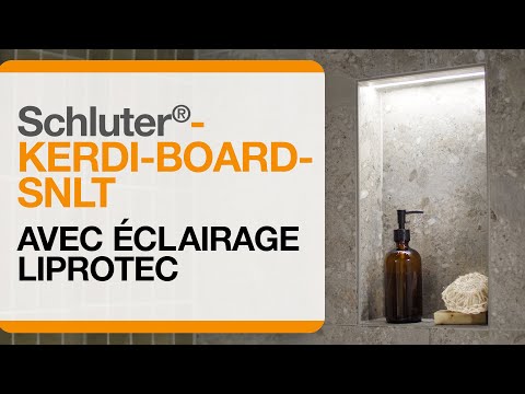 Comment Installer Une Niche Schluter®-kerdi-board-snlt  Avec Éclairage À Del Liprotec.