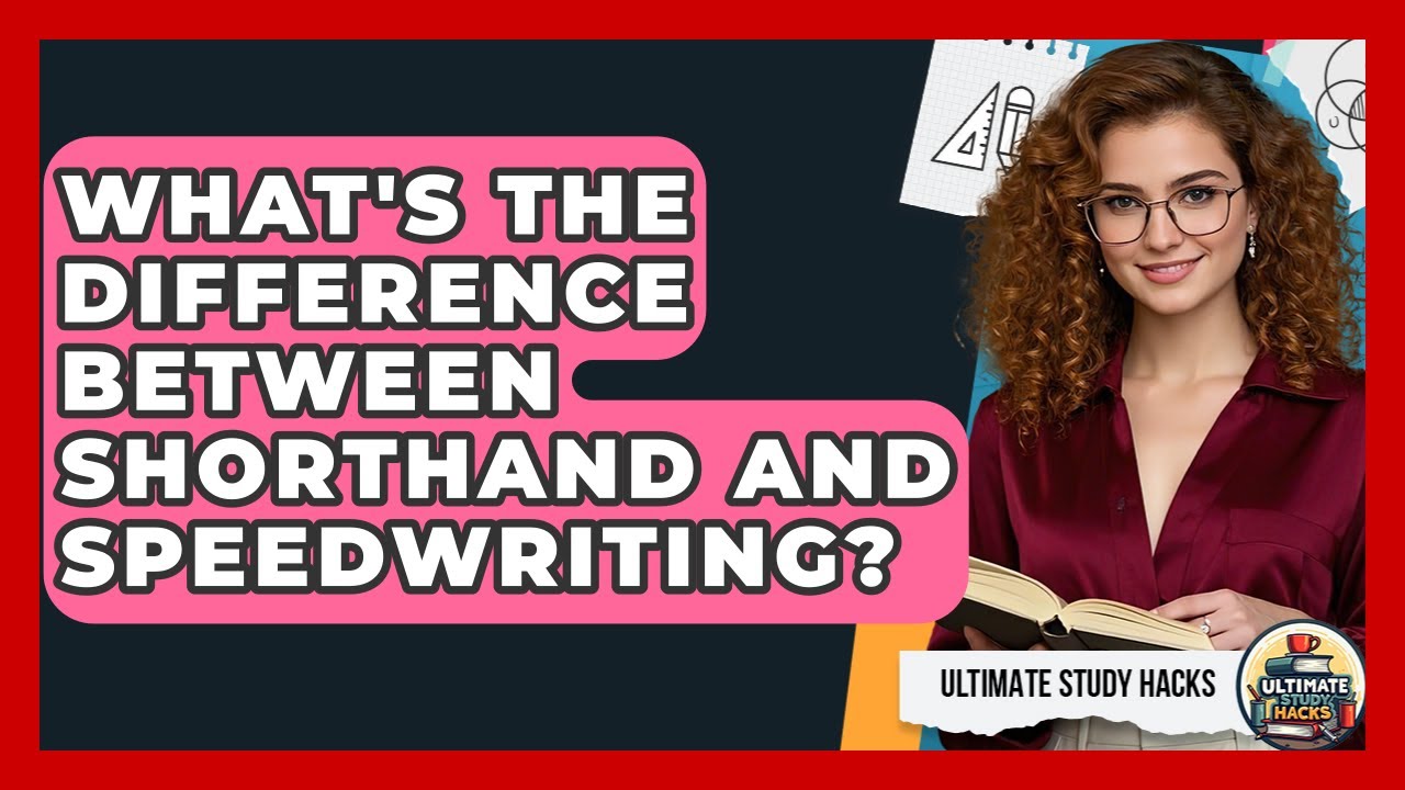 What's The Difference Between Shorthand And Speedwriting? - Ultimate Study Hacks