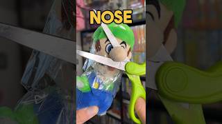 Nintendo SCAMMED Me So I CUT OFF Luigi’s Nose…😈 (DAY 14) #shorts #luigi #blindbag