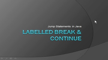 #7 Labelled Break & Continue Statement in Java | Nested Loops | ICSE Syllabus