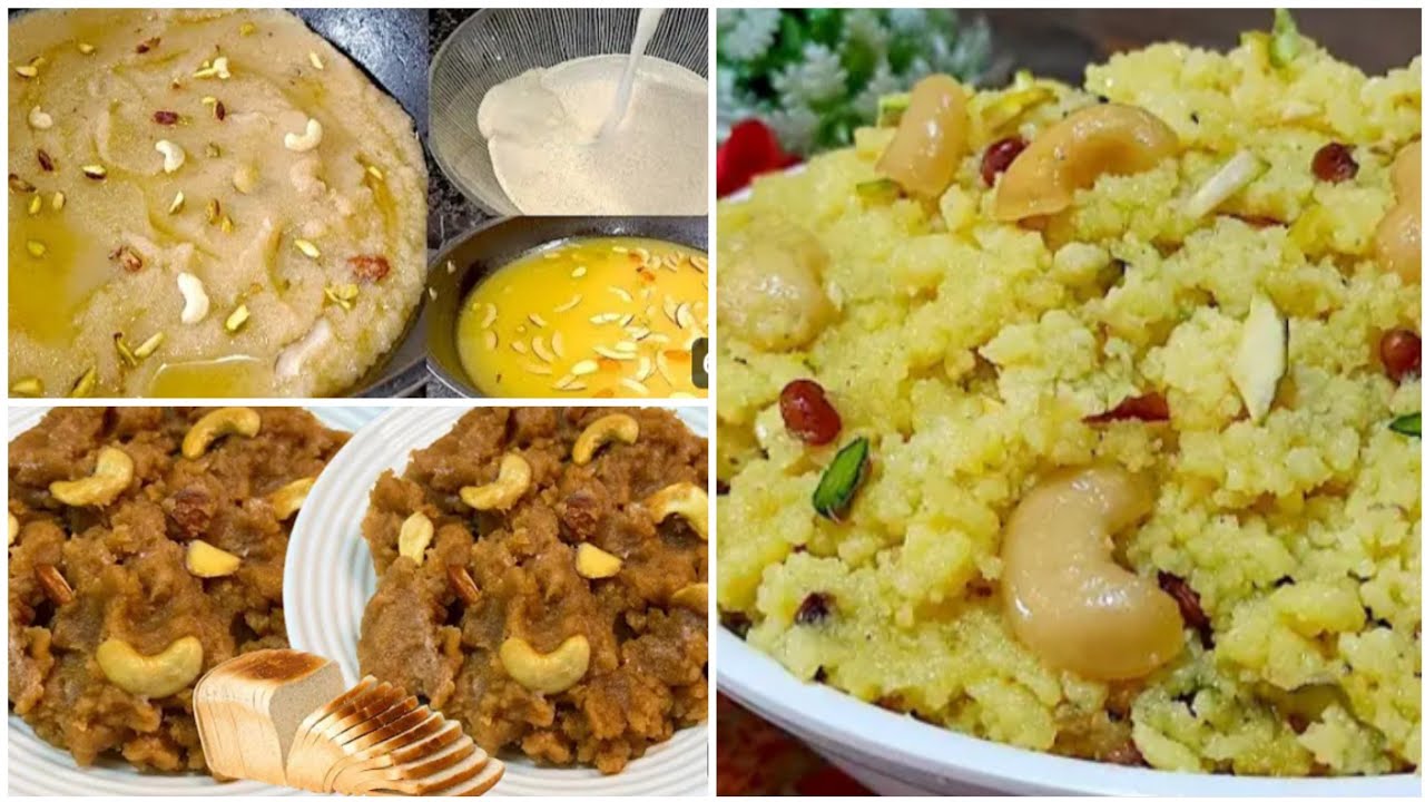 Different Types Of Halwa Recipes | How To Sweet Halwa At Home | Halwa ...