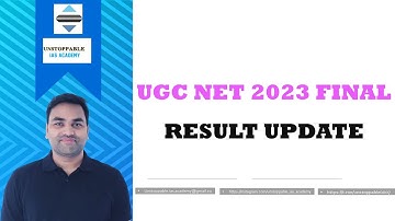 UGC NET 2023 FINAL RESULT UPDATE || UGC NET EXAM 2022