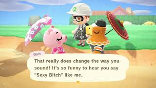 Buzz copying Gala funny catchphrase | Animal Crossing New Horizon