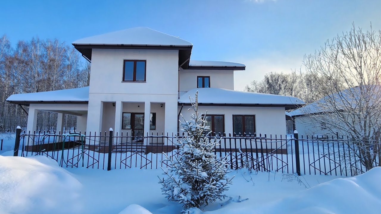 Дом из Бризолита. Трёхэтажный загородный дом. Подвал из ФБС. Коттедж у ...