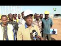 Le MICA visite le chantier de l’Unité Industrielle de transformation de blé à Bobo-Dioulasso