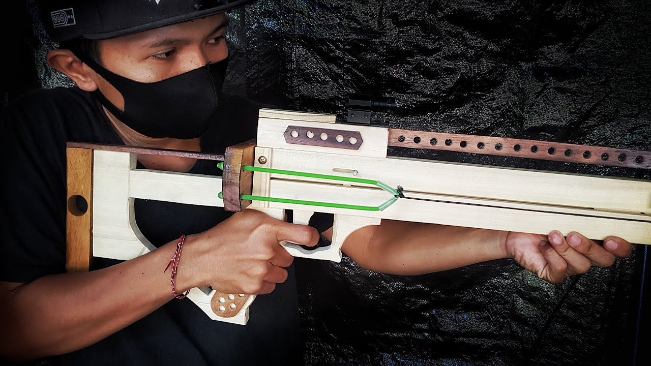 How To Make Powerful Wooden Slingshot Sniper Gun Version? Simple
