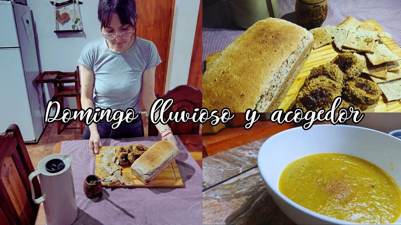 Día lluvioso y acogedor. Cocinando y horneando galletas