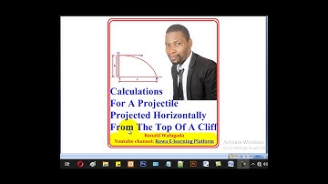 4-Calculations For A Projectile Projected Horizontally From The Top Of A Cliff (A-level Physics)