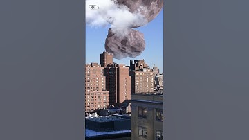 Meteorites appear in the sky, simulation #vfx #Planet #mars  #shorts #earth #meteorite #EYEBG