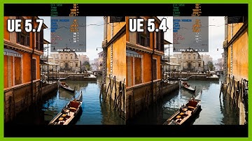 Unreal Engine 5.7 vs 5.4 | FPS & Graphics Comparison - Tech Demo Venice