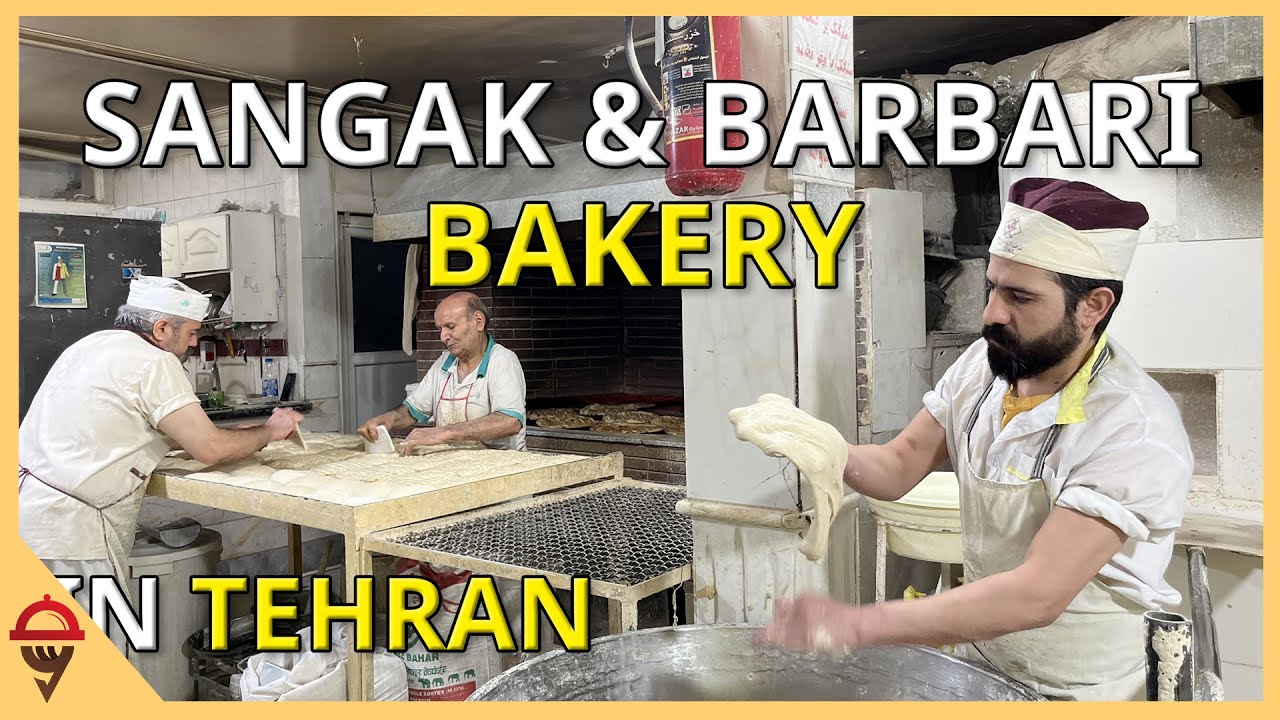 Baking Iranian Sangak and Barbari Bread by a 30-Year Experienced Artisan👌