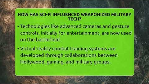 How Has Sci-fi Influenced Weaponized Military Tech? - The SciFi Reel