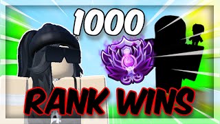 This PLAYER Has 1000 RANK WINS (Roblox Bedwars)