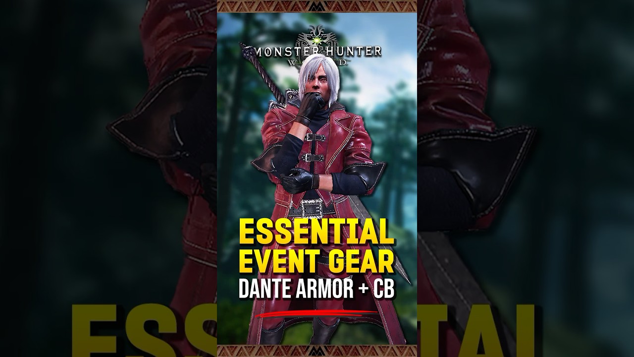 3. Dante Armor & Devil Sword - Essential Gear Events in Monster Hunter World 