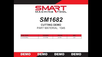 SMART Machine Tool - SM1682 Cutting Demo