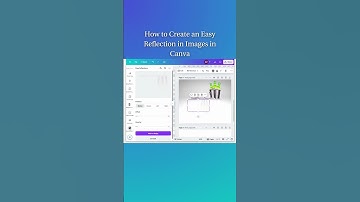 Quick and easy photo reflection effect in Canva! #shorts