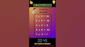"Mind Mastery: The Ultimate Math IQ Challenge3" #shorts
