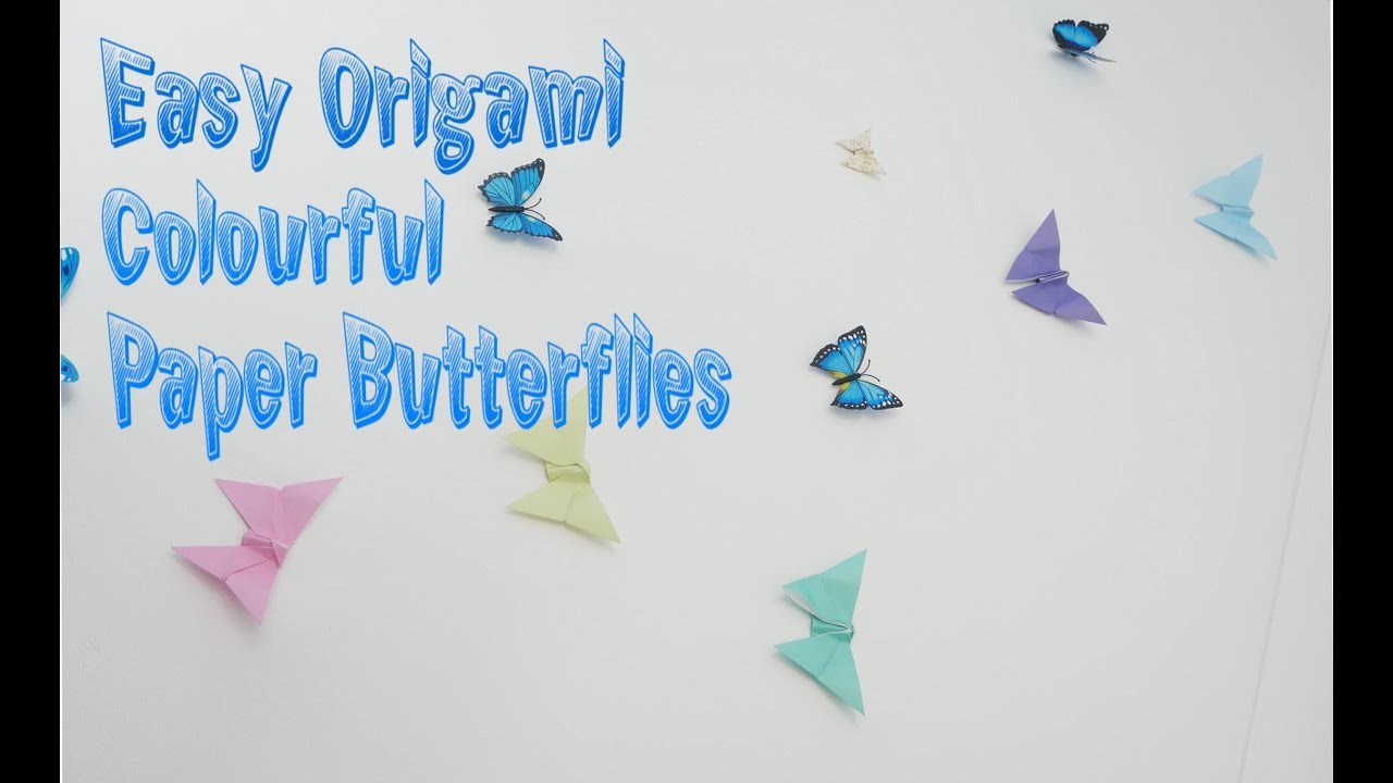 NazUK Easy Origami Project - Colourful Paper Butterflies