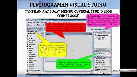 Pengantar Pemrograman Visual (Visualisasi VB Net)