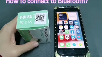 How to connect lk89 finger pulse oximeter with bluetooth ?