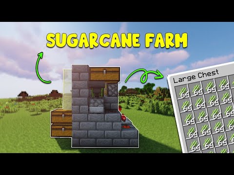 Best Automatic Sugarcane Farm For Bedrock and Pocket Edition