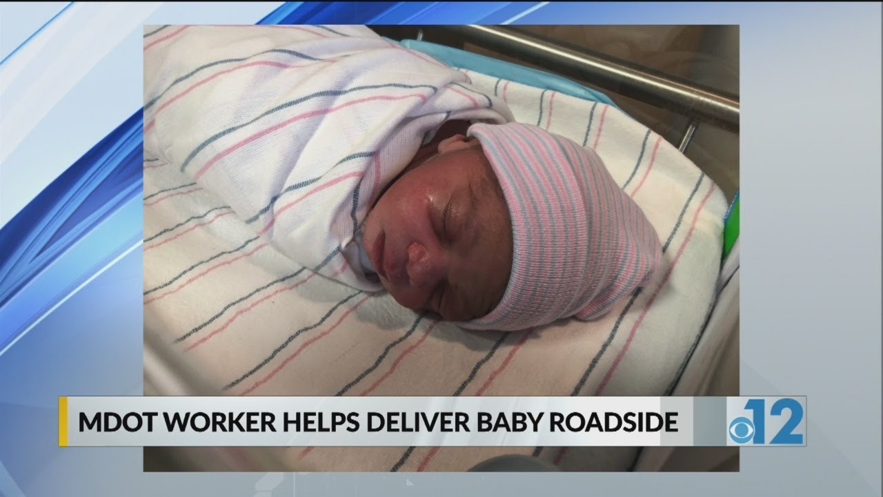 MDOT worker delivers baby on highway YouTube