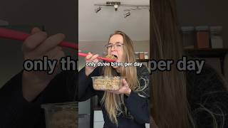 I tried the 3-bite health hack 😬🫠
