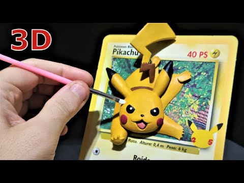 I transformed a Pikachu card into 3D (Pokémon).