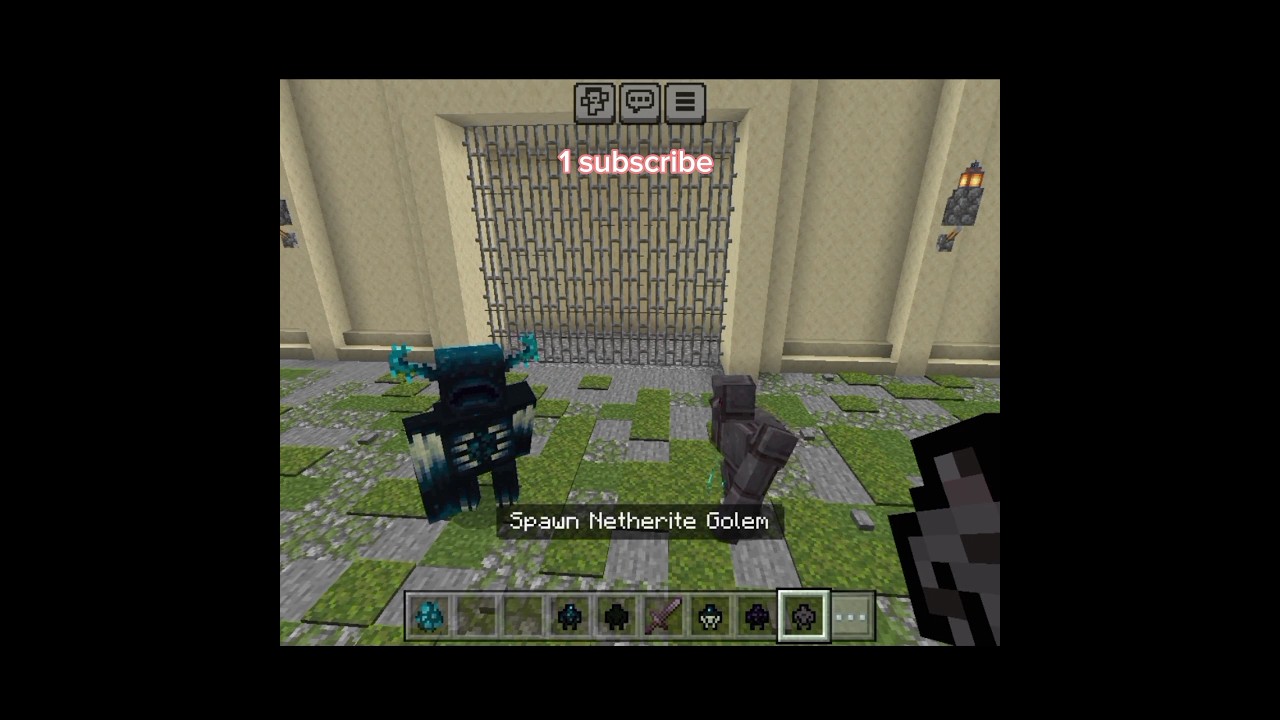 warden vs neatherite golem 😱😱|| Sam king gamerz 