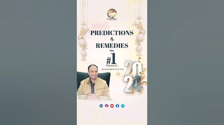 Predictions & Remedies for Number 1 Person | Year 2024 | Astro-Numerology | #numerology #numerovastu