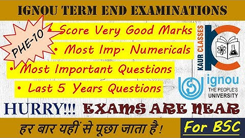 Must Watch - PHE-10 Most Imp. Ques.| Electrical Circuits & Electronics | Term End Examinations | BSC