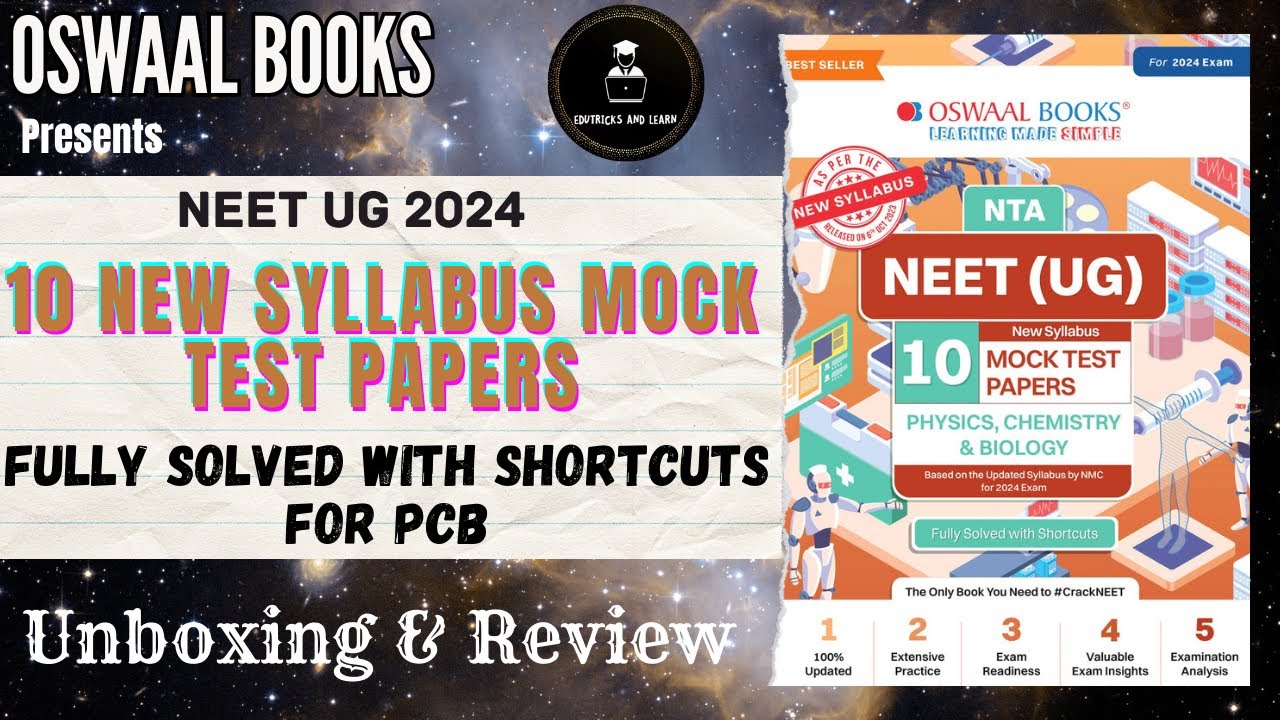 🤩Oswaal Books NEET Mock Test Paper 2024 | NEET 2024🤍 | 10 New Syllabus ...