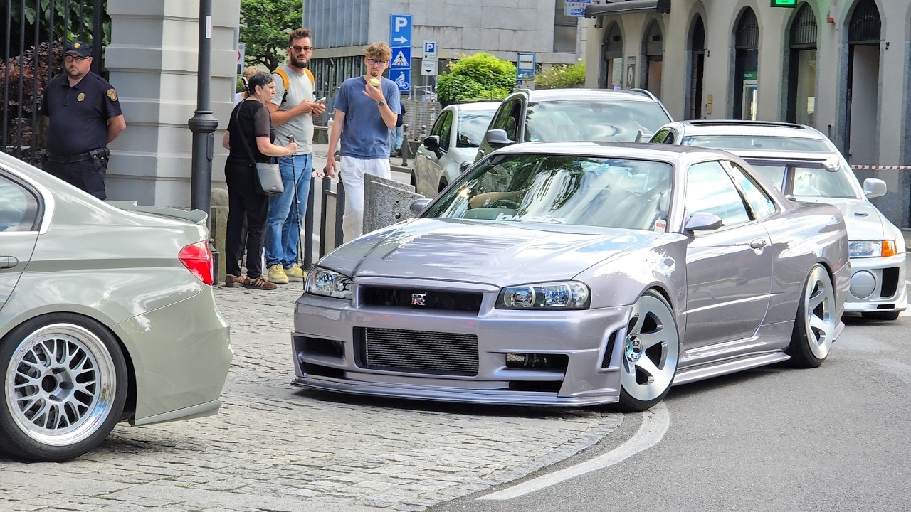 CRAZY TUNER Cars arriving at the BEST Carshow of EUROPE at COMO Villa Erba ULTRACE carmeet