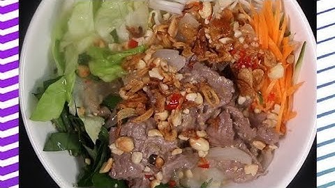 Bún bò xào || Stir-fried beef noodle soup