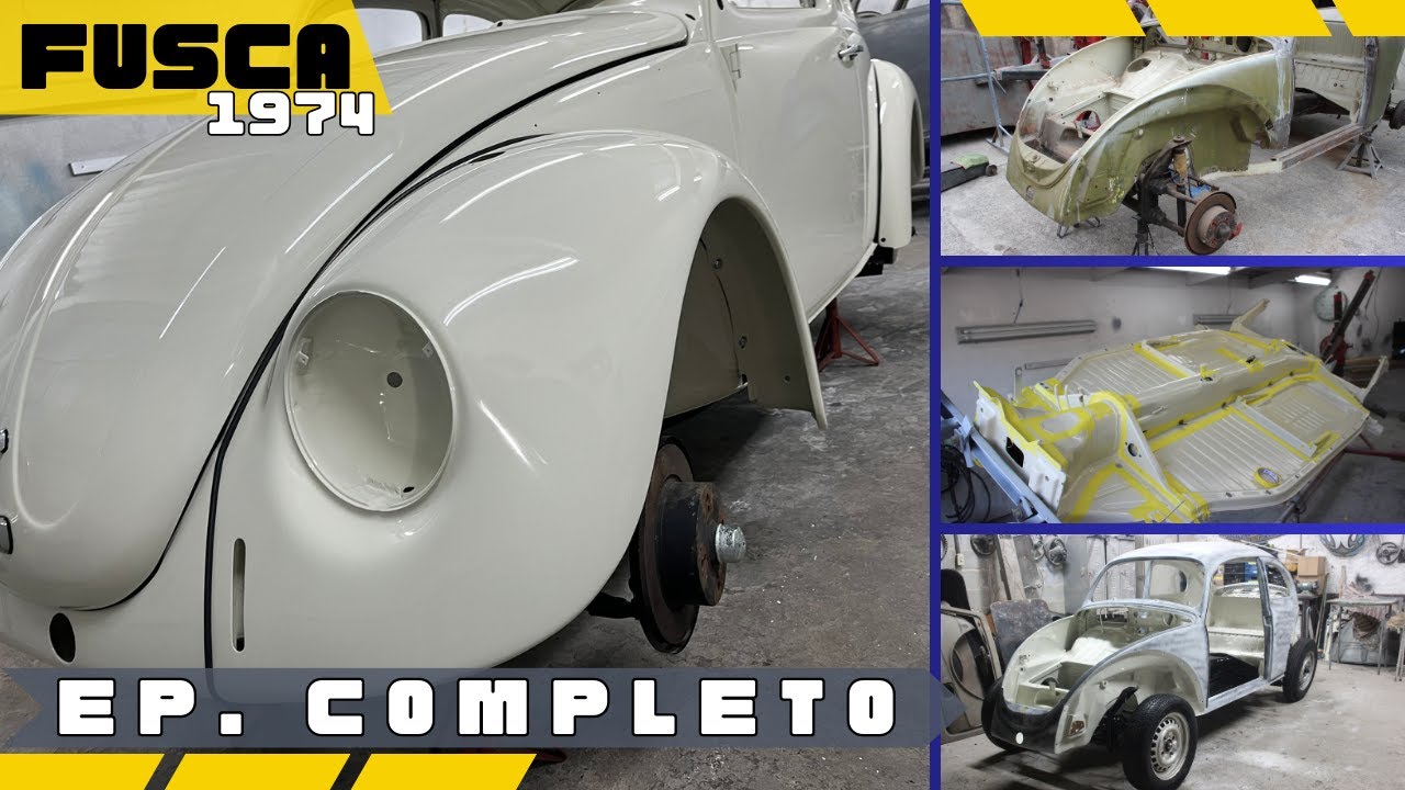 Fusca 1974 - Branco Lotus - Restauração do inicio ao fim - EP. COMPLETO