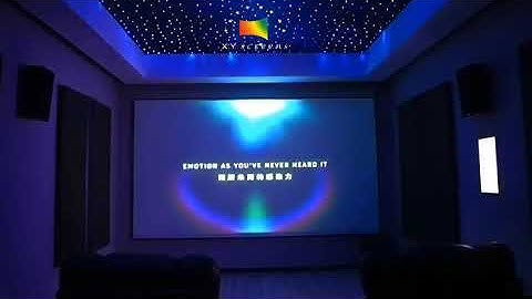xyscreen hot selling acoustical AT projection screen sound max 4k for home theater