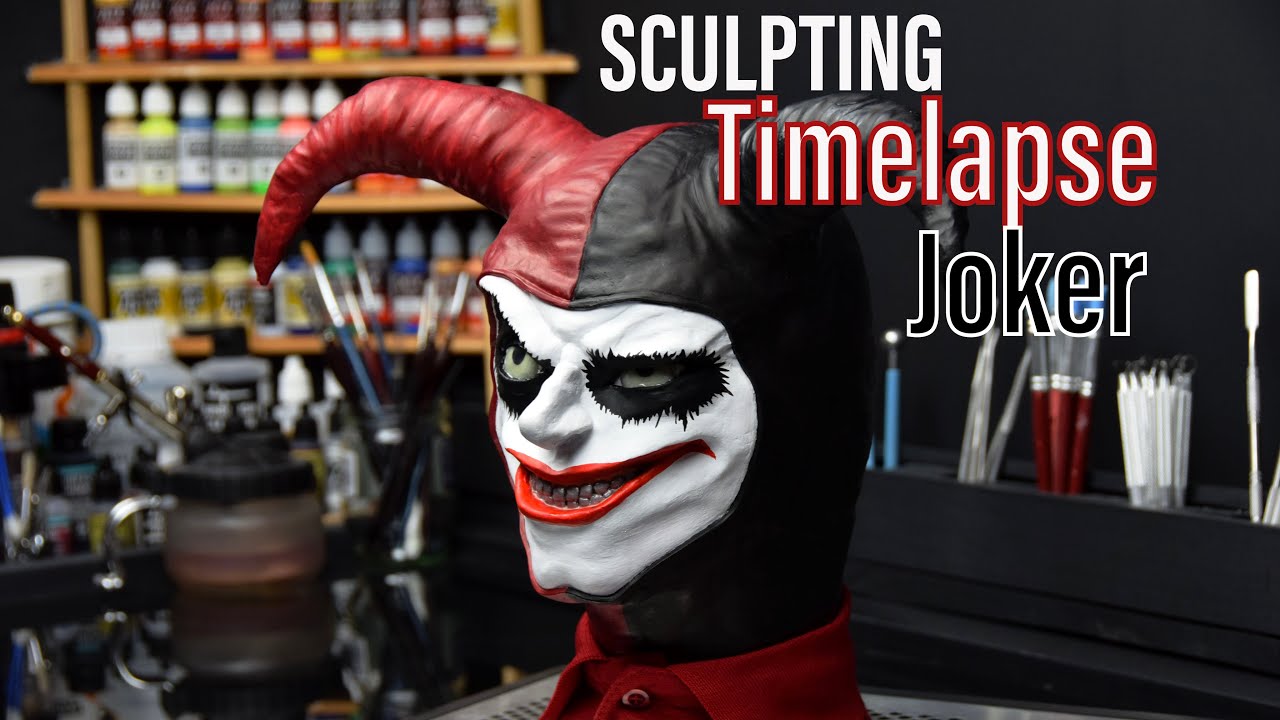 Joker Sculpture Timelapse in Super Sculpey