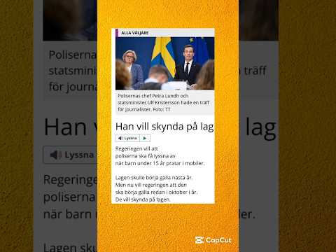 Han vill skynda på lag. #sverige #svenska #nyheter #barn #sweden #swedish