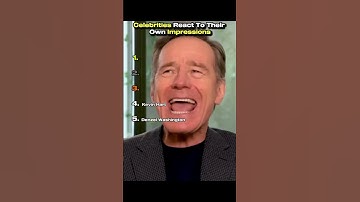 Celebrities React To Their Own Impressions #impressions