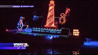 Annual NC Holiday Flotilla turns into wedding proposal   WWAY TV3