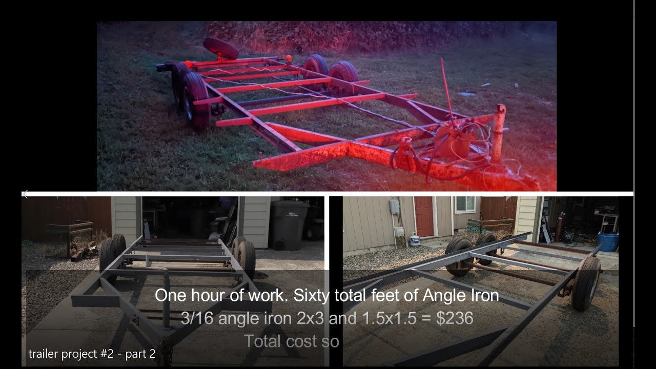 Converting a Camper Trailer to Flatbed part 2 YouTube