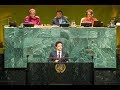 سمو الأمير الحسين بن عبدالله الثاني ولي العهد يلقي كلمة الأردن أمام الجمعية العامة للأمم المتحدة
