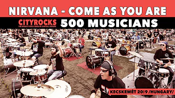 Nirvana - Come As You Are - 𝟱𝟬𝟬 𝗺𝘂𝘀𝗶𝗰𝗶𝗮𝗻𝘀 - The biggest rock flashmob in Central Europe - 𝗖𝗜𝗧𝗬𝗥𝗢𝗖𝗞𝗦