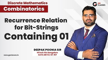 Recurrence Relation for the Number of Bit Strings Containing the string 01 | Strings Containing 01