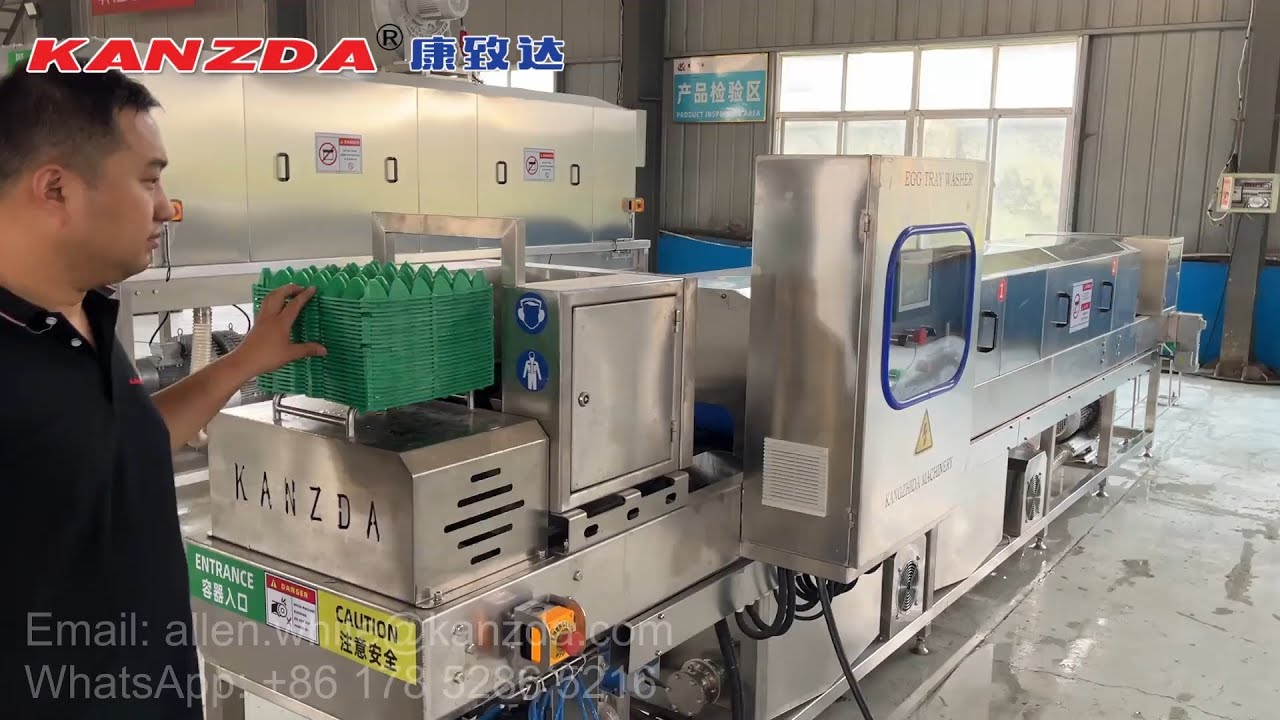 Mini Egg Tray Washer Machine for Chicken Farming