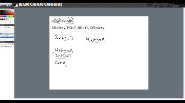 Solving for missing values in a congruent triangle